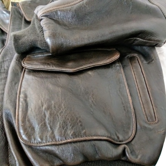 The Cockpit Type A-2 Hand Tanned Leather Men’s Bomber Jacket - Picture 5 of 15